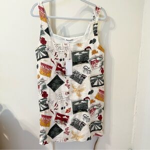 NWT Reformation Vacation Print Shift Dress Sz 8